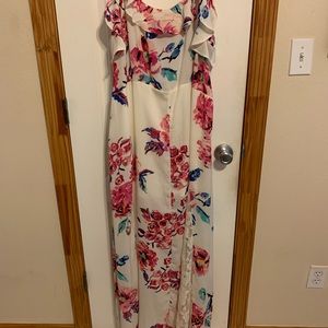 VENUS floral maxi dress